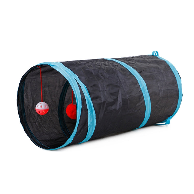 Haustierbedarf Katzenring Papier Zweifach-Tunnel Kann Faltbaren Katzenkanal Aufnehmen, Blau, Rot, Himmelblau, Schwarz, Rosenrot, Grün