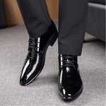 Herren spitze glänzende Lederschuhe mit Krokodilstruktur, 38, 39, 40, 41, 42, 43, 44, 45