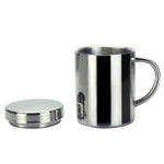 304 Edelstahl doppelwandige Isolierbecher für Kaffee, Getränke, Milch, Wasser, langlebiger Trinkbecher mit Deckel, 304 Edelstahl 200ml, 304 Edelstahl 300ml, 304 Edelstahl 400ml