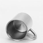 304 Edelstahl doppelwandige Isolierbecher für Kaffee, Getränke, Milch, Wasser, langlebiger Trinkbecher mit Deckel, 304 Edelstahl 200ml, 304 Edelstahl 300ml, 304 Edelstahl 400ml