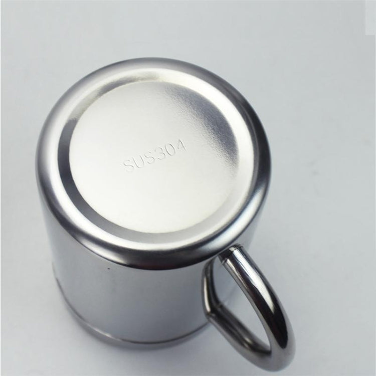 304 Edelstahl doppelwandige Isolierbecher für Kaffee, Getränke, Milch, Wasser, langlebiger Trinkbecher mit Deckel, 304 Edelstahl 200ml, 304 Edelstahl 300ml, 304 Edelstahl 400ml