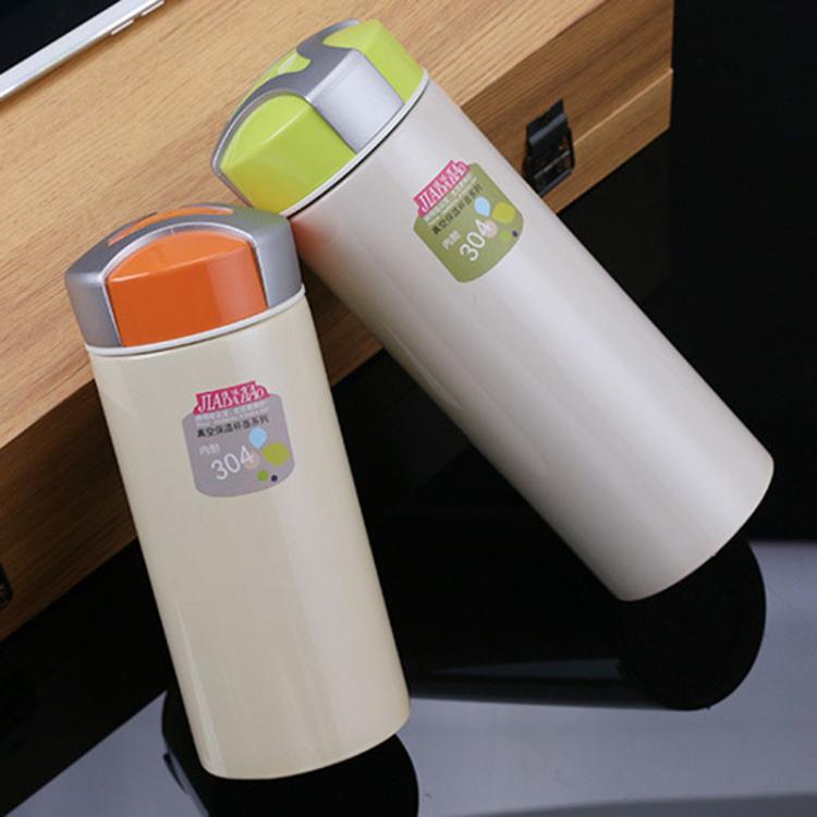 Jiadabao Schüler Kinder Tragbare Edelstahl-Doppelwandige Isolierkanne, 300ml Zufällige Farbauswahl, 230ml Zufällige Farbauswahl