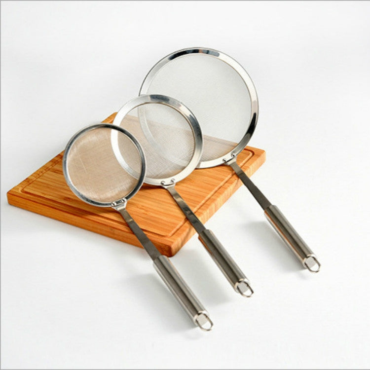 Edelstahl Fruchtsaft Sojamilch Ölbehälter Hot Pot Mehlrückstände Filter Fett Leck, 10cm, 12cm, 16cm