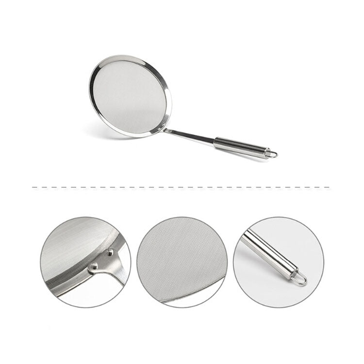 Edelstahl Fruchtsaft Sojamilch Ölbehälter Hot Pot Mehlrückstände Filter Fett Leck, 10cm, 12cm, 16cm