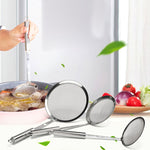 Edelstahl Fruchtsaft Sojamilch Ölbehälter Hot Pot Mehlrückstände Filter Fett Leck, 10cm, 12cm, 16cm