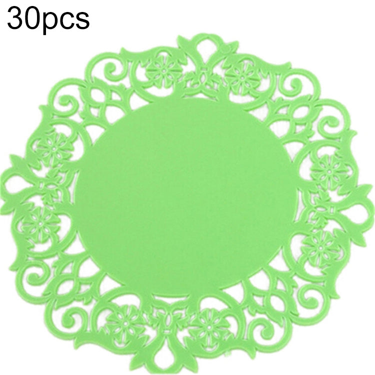 10 Stück Spitze Blume Heißer Untersetzer Silikon Tasse Pad Rutschfeste Isolierung Pad Tassenmatte Pad Heißgetränkehalter
