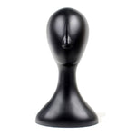 Weibliche Schaufensterpuppe aus Kunststoff, Modellkopf aus Schaumstoff, Perücke, Haar, Brille, Präsentationsständer, Weiß/Schwarz/Natur