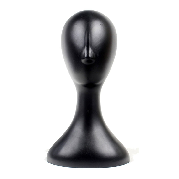 Weibliche Schaufensterpuppe aus Kunststoff, Modellkopf aus Schaumstoff, Perücke, Haar, Brille, Präsentationsständer, Weiß/Schwarz/Natur