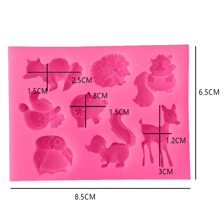 Tiere Silikonform Kuchendekorationswerkzeuge Gebäck Backen Schokoladenseifenform, Tierform