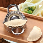 Edelstahl Knödel Maker Teigschneider Knödelform Küchenzubehör Gebäckwerkzeuge, Groß 9,7 cm mit weißer Box, Klein 7,7 cm mit weißer Box, 8,3 Knödel Rundmesser, 7,3 Knödel Rundmesser