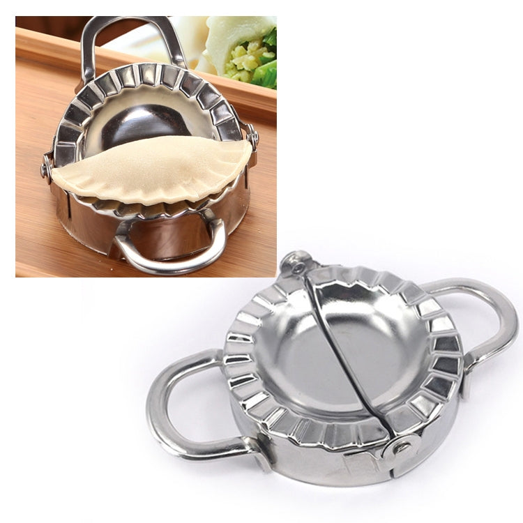 Edelstahl Knödel Maker Teigschneider Knödelform Küchenzubehör Gebäckwerkzeuge, Groß 9,7 cm mit weißer Box, Klein 7,7 cm mit weißer Box, 8,3 Knödel Rundmesser, 7,3 Knödel Rundmesser