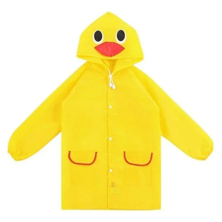 Outdoor Niedlicher wasserdichter Kinder-Regenmantel im Tiermuster, 65*55*50