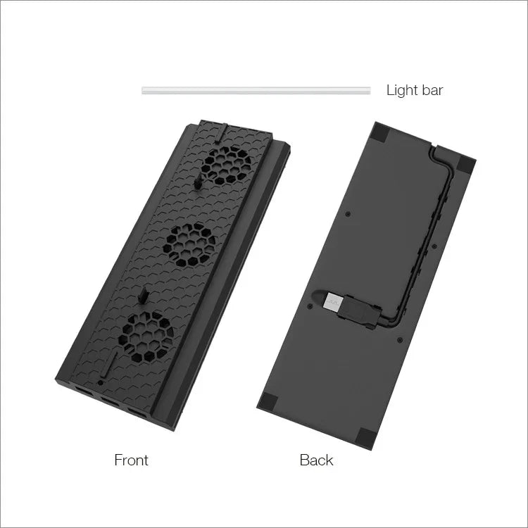 DOBE TYX-1768 Vertikaler Standfuß mit Kühlfunktion und Lüfterhalterung für die Xbox One X Spielkonsole, TYX-1768