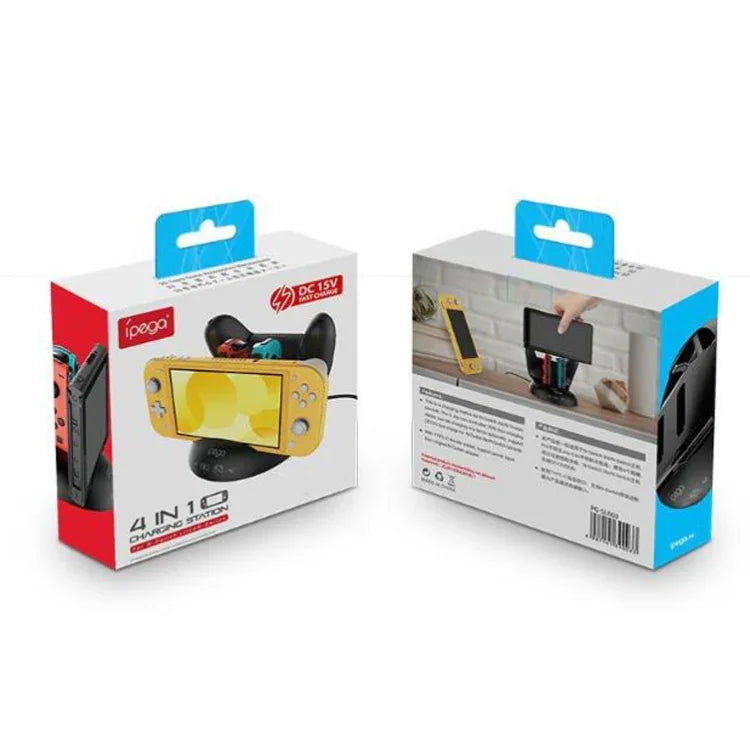 IPEGA PG-SL003 4-in-1-Ladestation für N-Switch/NS Lite Host und Joy-Con/Pro Controller, PG-SL003