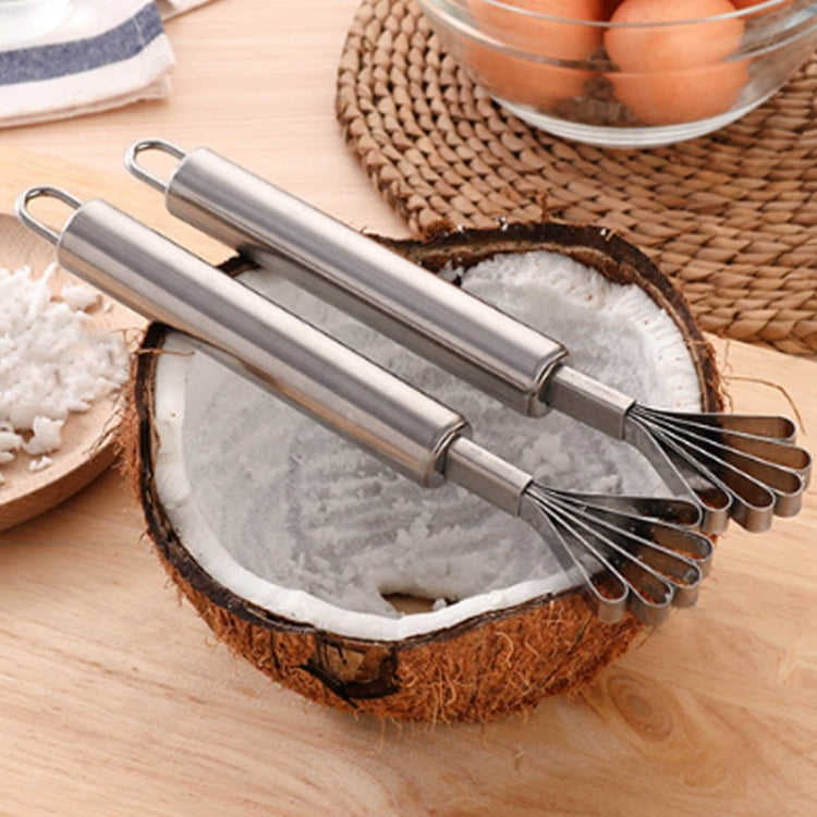 Edelstahl-Kopra-Hobel Ganzstahlgriff Kokosnuss-Hobel Fischschuppenhobel Sämaschine