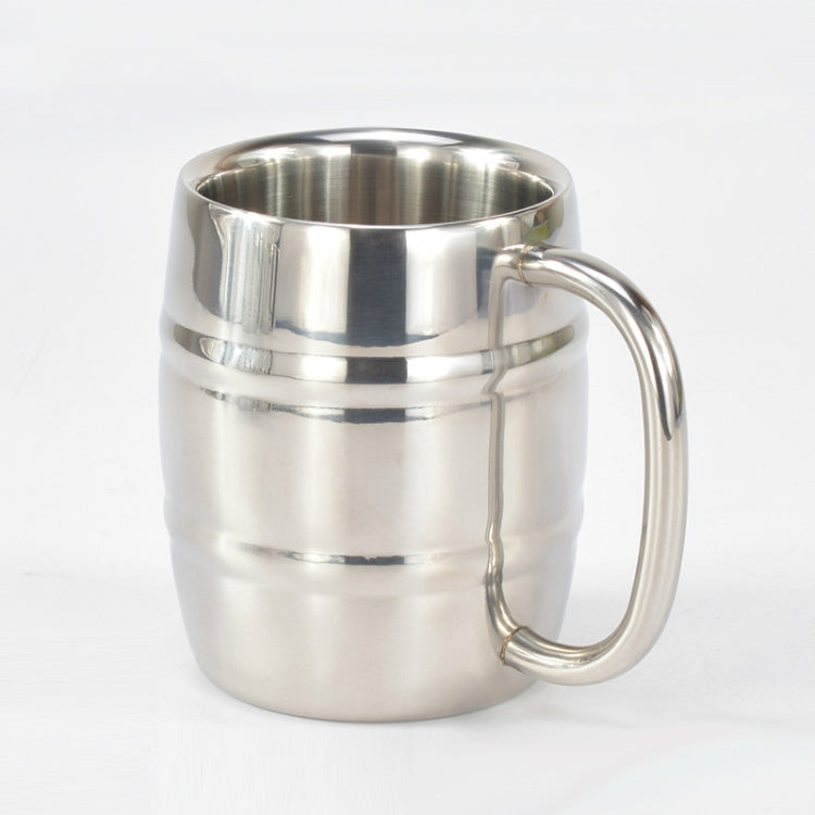 Edelstahl Bierbecher Outdoor Camping Western Tee Kaffee Becher Isolierter Tragbarer Wasserbecher Trinkgefäß mit Griff, Outdoor Bierbecher