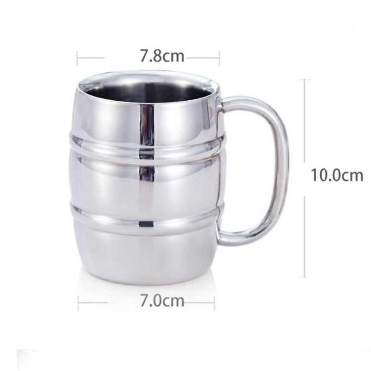 Edelstahl Bierbecher Outdoor Camping Western Tee Kaffee Becher Isolierter Tragbarer Wasserbecher Trinkgefäß mit Griff, Outdoor Bierbecher