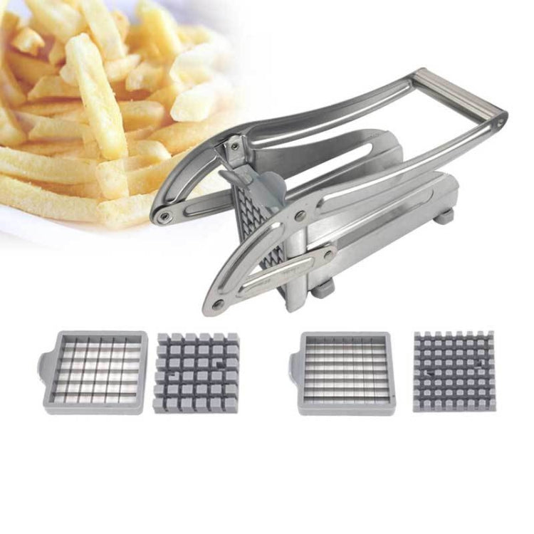 Edelstahl manueller Pommes Frites Schneider Kartoffelschneider Chip Cutter Zerkleinerer, Kartoffelschneider 2