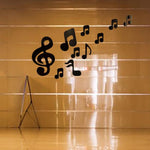3D Musiknoten Acrylspiegel Wandaufkleber Wohnkultur Wohnzimmer Wanddekoration Kunst DIY Wandsticker