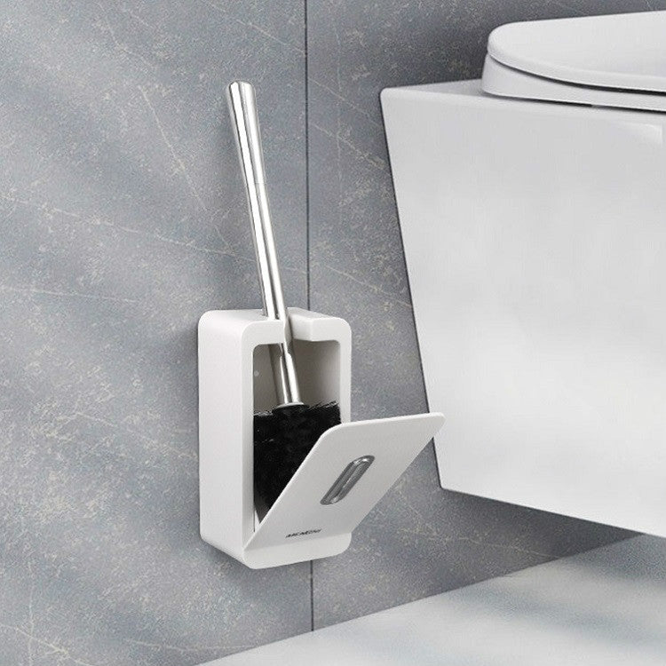 MENGNI Saugwand Langstiel-Toilettenbürste Aufbewahrungsbox Badezimmerreinigungsset