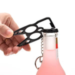 Multifunktionaler Outdoor-Selbstverteidigungs-Doppelfingerknöchel zum Einschlagen von Fenstern, zufällige Farblieferung, Selbstverteidigungs-Doppelfingerknöchel