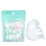 20 Stück/Packung komprimierte Papiermasken, Einweg-Baumwoll-Hautpflegemasken, Gesichtsmasken aus Papier für Frauen