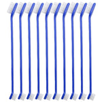 10pcs Dog Cat Effective Pets Oral Care Pet Toothbrush, Blue Handle + Medium Hair