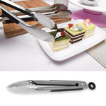 Edelstahl-Grillzange mit Silikongriff, 9 Zoll, 12 Zoll, 14 Zoll, 16 Zoll