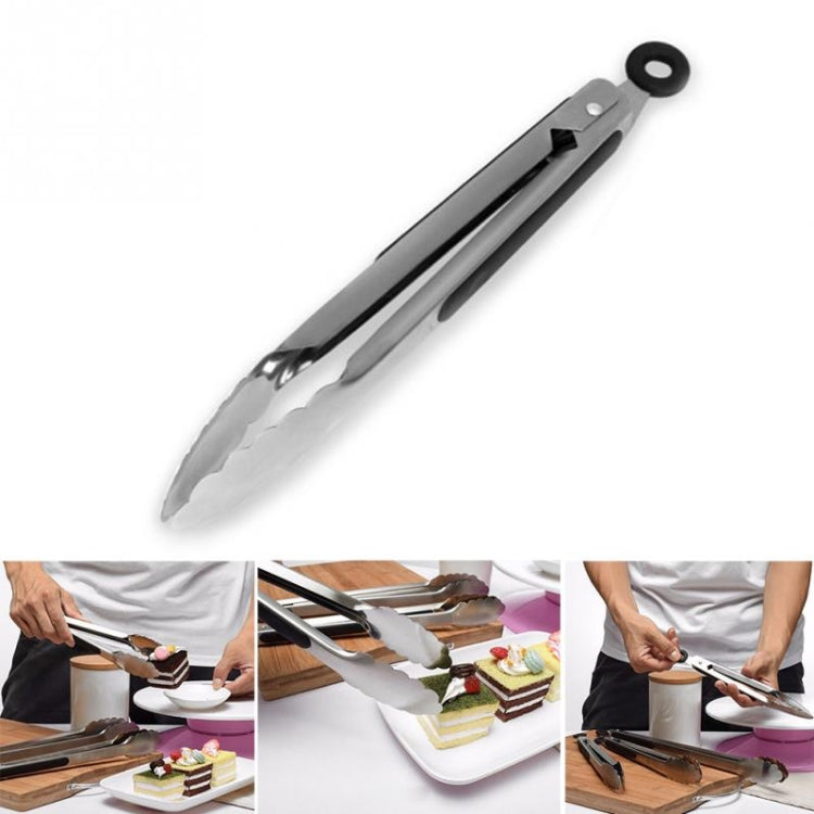 Edelstahl-Grillzange mit Silikongriff, 9 Zoll, 12 Zoll, 14 Zoll, 16 Zoll