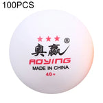ROYING 10 STÜCK Professioneller ABS Tischtennis Trainingsball, Durchmesser: 40mm, Weiß 3 Sterne, Orange 3 Sterne
