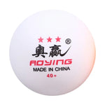 ROYING 10 STÜCK Professioneller ABS Tischtennis Trainingsball, Durchmesser: 40mm, Weiß 3 Sterne, Orange 3 Sterne