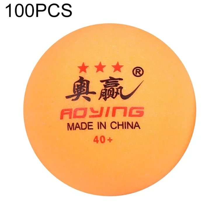 ROYING 10 STÜCK Professioneller ABS Tischtennis Trainingsball, Durchmesser: 40mm, Weiß 3 Sterne, Orange 3 Sterne