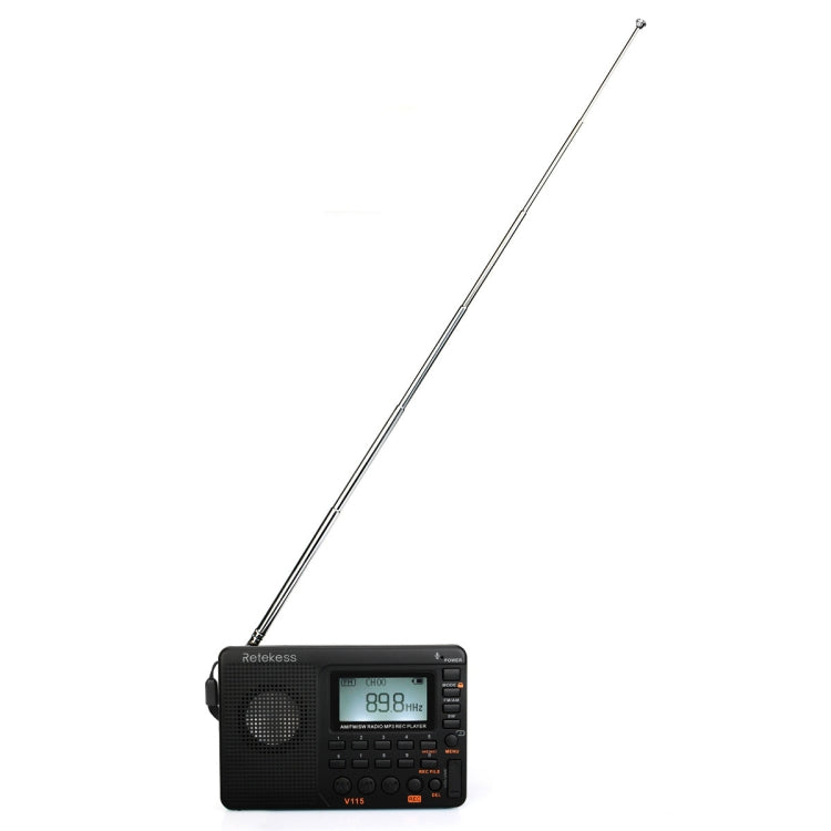 Retekess V-115 Vollband Radio FM AM Tragbarer MP3-Player, V-115