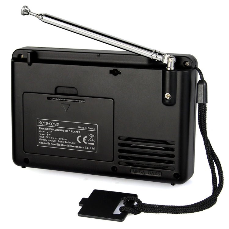 Retekess V-115 Vollband Radio FM AM Tragbarer MP3-Player, V-115