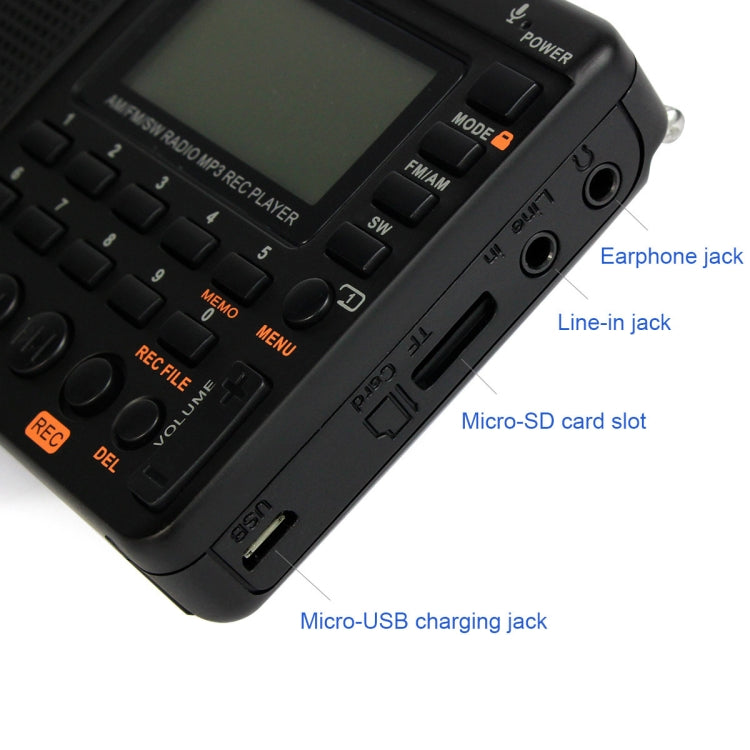 Retekess V-115 Vollband Radio FM AM Tragbarer MP3-Player, V-115