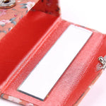 Mini-Schminkbox mit Spiegel, tragbar, Lippenstiftbox
