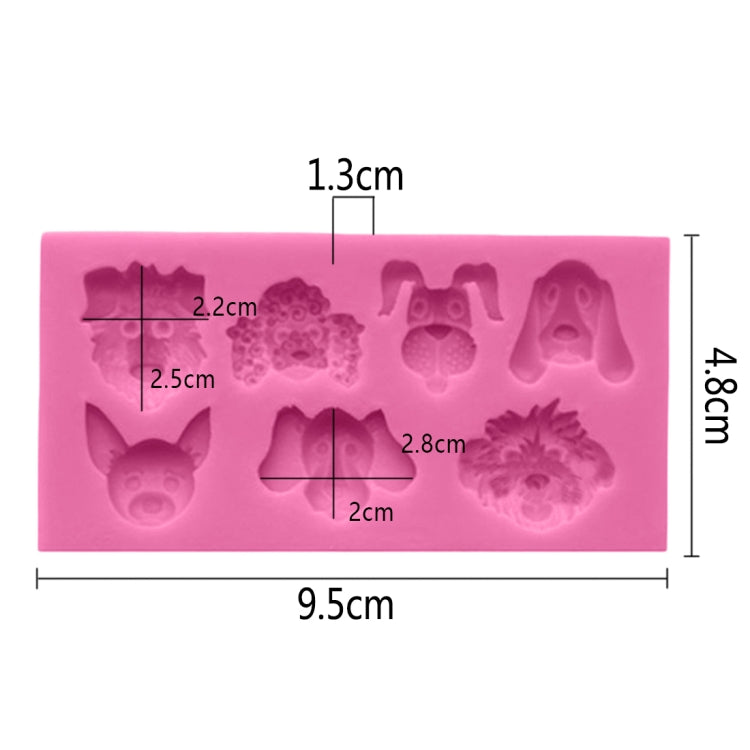 Hundeform Silikon Fondant Kuchen Dekorationsform, Hundeform