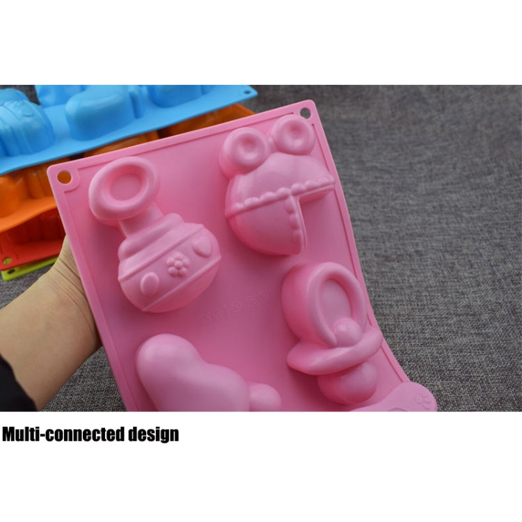 Silikon Baby Spielzeug Form Backform Gelee Pudding Schokoladenkuchen Dekoration, Zufällige Farblieferung, Baby Spielzeug Form