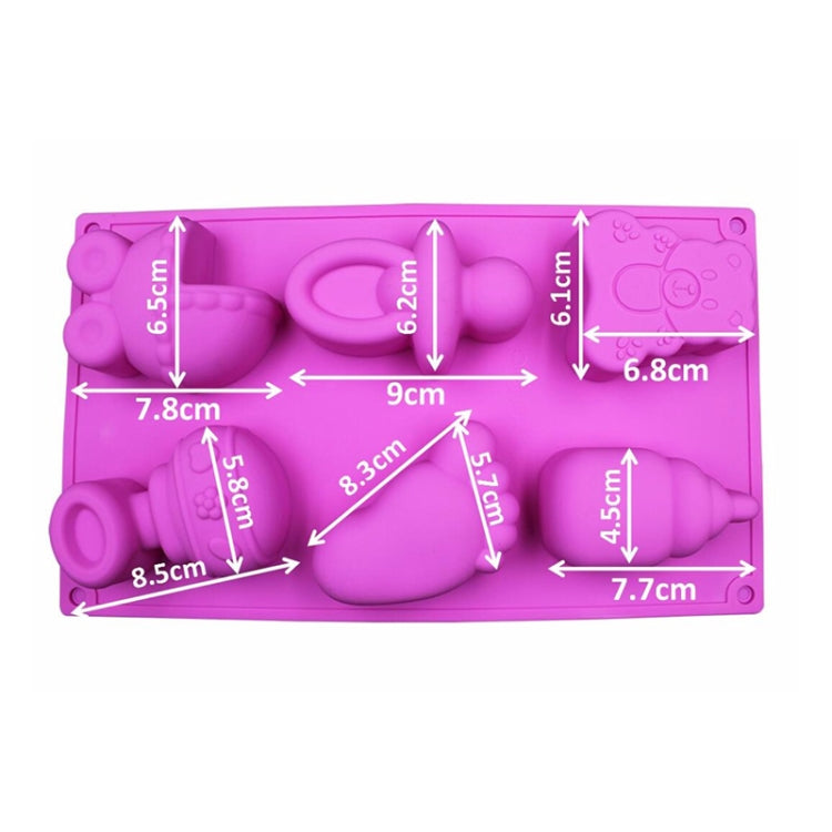 Silikon Baby Spielzeug Form Backform Gelee Pudding Schokoladenkuchen Dekoration, Zufällige Farblieferung, Baby Spielzeug Form