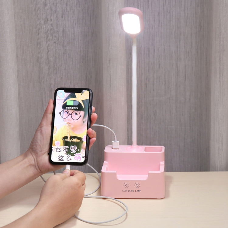 Student USB-Ladefunktion Schlafzimmer Touch LED Augenschutz Multifunktionale Kreative Schreibtischlampe, Mit Ventilator, Ohne Ventilator