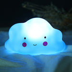 Cartoon Flaky Clouds Colorful Small Night-light  Bedside Lamp, Pink, Yellow, Blue