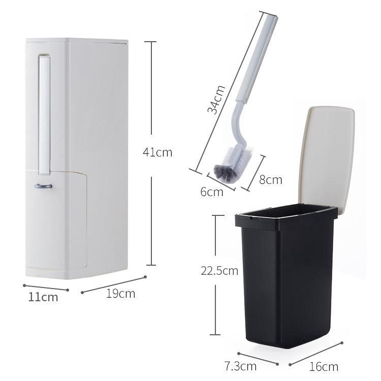 Badezimmer Mülleimer Toilettenbürsten-Set Toilettenabfallbehälter