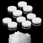 10 Stück Mini-Testcreme (5 ml), Kosmetikfläschchen aus Kunststoff, 5 ml