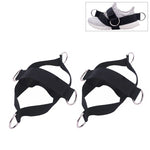 1 Paar Fitness-Schuhüberzug Zugseil Fitnessgeräte Gurte, 1 Paar Zugseil (Schwarz)