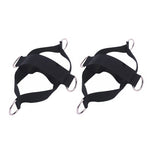 1 Paar Fitness-Schuhüberzug Zugseil Fitnessgeräte Gurte, 1 Paar Zugseil (Schwarz)