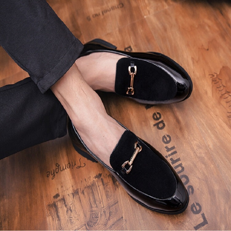 Britische spitze Schuhe Vielseitige Freizeitschuhe Slip-on Herrenschuhe, 38, 39, 40, 41, 42, 43, 44