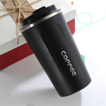 Smart Version Doppelter Edelstahl 304 Kaffeebecher Auto Thermosbecher Reise Thermobecher, 380ml Blau, 380ml Pink, 380ml Weiß, 380ml Schwarz, 380ml Grün, 510ml Weiß, 510ml Schwarz, 510ml Grün, 510ml Blau, 510ml Pink