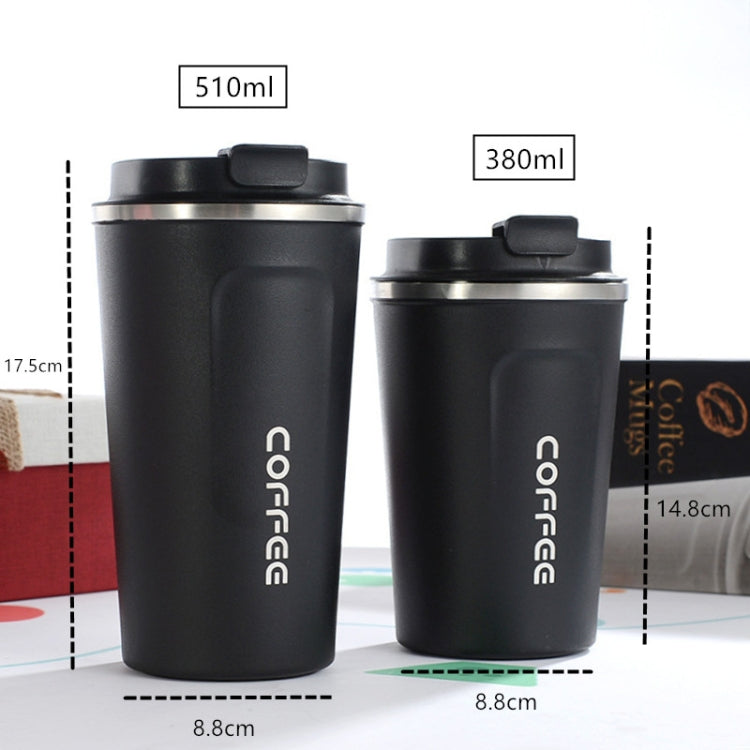 Smart Version Doppelter Edelstahl 304 Kaffeebecher Auto Thermosbecher Reise Thermobecher, 380ml Blau, 380ml Pink, 380ml Weiß, 380ml Schwarz, 380ml Grün, 510ml Weiß, 510ml Schwarz, 510ml Grün, 510ml Blau, 510ml Pink