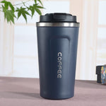 Smart Version Doppelter Edelstahl 304 Kaffeebecher Auto Thermosbecher Reise Thermobecher, 380ml Blau, 380ml Pink, 380ml Weiß, 380ml Schwarz, 380ml Grün, 510ml Weiß, 510ml Schwarz, 510ml Grün, 510ml Blau, 510ml Pink