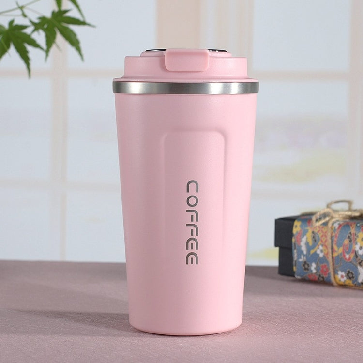 Smart Version Doppelter Edelstahl 304 Kaffeebecher Auto Thermosbecher Reise Thermobecher, 380ml Blau, 380ml Pink, 380ml Weiß, 380ml Schwarz, 380ml Grün, 510ml Weiß, 510ml Schwarz, 510ml Grün, 510ml Blau, 510ml Pink